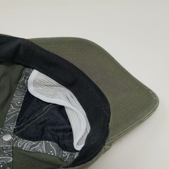 Jetty Life Marine Supply Olive Green Cap Hat Adjustable Leather Strap Buckle - Picture 9 of 10